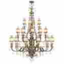 8910-65 Livexlighting Livex 4 Light Chandelier In Vintage Gold Leaf 847284023055