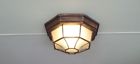 89612 Unbranded Flush Mount Outdoor Ceiling Light Fixture Glass 724057989612