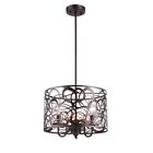 8h057rb14-up3 Chloe Farmhouse Ceiling Pendant Light Chandelier Bulb Rubbed Bronze Wide