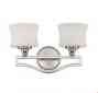 8p-7215-2-sn Glass Bath Finish Shades Satin Savoy Nickel House Opal