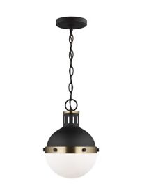 73-bel-4365728 9.3w 1 Led Mini Pendant 8.13 Inches Wide By 11.63 High Midnight Black