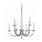 20314-026 9 Light 2 Hampton Chrome Bay Tier Chandelier Senze