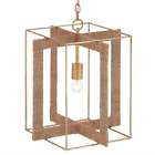 9000-0216 Currey And Company Purebred Cage Pendant With Decorativ