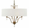 9000-0342 Currey And Company Vertue Light Wide Drum Chandelier With