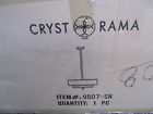9057-sn Crystorama Luxo Drum Chandelier Nrib Has Small Chip