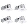 90949 Globe Electric Led Swivel Square Recessed Kit Dimmable 058219909492