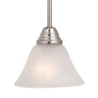 91064mrsn Maxim Satin Nickel Marble Glass Pendant 783209012783