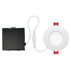 0582196 91072 Globe Electric Slimline White Integrated Led Recessed Kit 058219910726