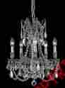 9205d18 Elegant Lighting Palace Rosalia 5 Light 19 Pewter Crystal Chandelier