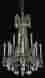 9212d24pw Elegant Lighting Palace Rosalia Pewter Crystal Chandelier 12 Light 36 H Golden Teak