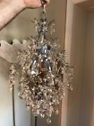 93145-11 Silver And Crystal Swarovski Chandelier Perfect Condition