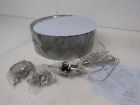 44909196242 93313bs Kenroy Home Maya Pendant With Clear Crackle Glass