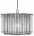 9375 Currey Company Pendant Amp Bevilacqua Round 1 Light Silver Leaf Wroug