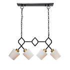 93874bl Kenroy Home Draper Gold And Matte Black Island Pendant