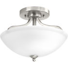 94350057009 Progress Lighting Laird Brushed Nickel Semi Flush Mount 785247215966