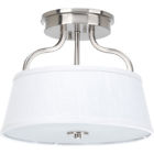 94372009 Progress Lighting Arden Brushed Nickel Semi Flush Mount 785247197095