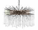 9451 Currey And Company Co Fen Crystal Wrought Iron 6 Light Chandelier New
