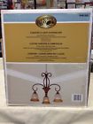 949602 Hampton Bay Chester Chandelier Aruba Teak Finish