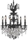 9506d20db-ss Euroluxhome Chandelier Pendant Marseille Traditional Clear Crystal Dark 616524323497