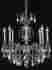 9508d24 Elegant Lighting Palace Marseille 8 Light 26 Pewter Golden Teak Crystal Chandelier