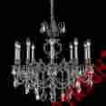 9510d28pw Elegant Lighting Palace Marseille 10 Light 32 Pewter Crystal Chandelier