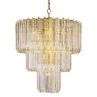 9647 Pb Bel Air Lighting Stewart Polished Brass Chandelier 736916996471