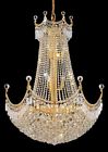 8949d30g 966032 Clear Chandelier Corona Crystal 24 Lights Gold Id
