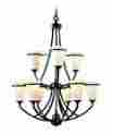 9709-abz-111 B00d2njank Marquis Lighting Chandeliers With Satin Opal Glass Shades