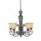 97585-bu 97585 Amherst Designers Fountain Burnt Umber Five Light Up Lighting Chandelier 046335913288