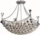 9800d20c-ss Euroluxhome Chandelier Pendant Corona Contemporary Chrome Swarovski Elements 616524325927