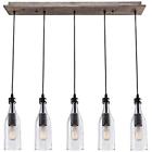 A02982 Wood Island Lights Pendant Lighting Ceiling Linear Chandelier 708747364354