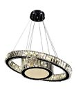 A88175 Brightxtra New Modern Round Crystal Chandelier With Stainless Steel Base