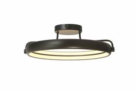 30083fm-mb-rave Abra Lighting - Rave 32w 1 Led Dual Ring Flush Mount-9.8 Inches Tall And 18