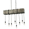 Ac11508bk Artcraft Lighting Farmhouse Light Wide Linear Pine Chandelier 778350012553