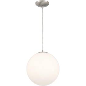 23944-bs Access Lighting 23944-bs/opl Pearl 16 Inch Brushed Steel Pendant Ceiling Light