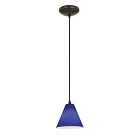 28004-1c-orb Access Lighting 28004-1c-orb/cob Martini 1-light Oil Rubbed Bronze Shaded Pendant Light With Glass Shade