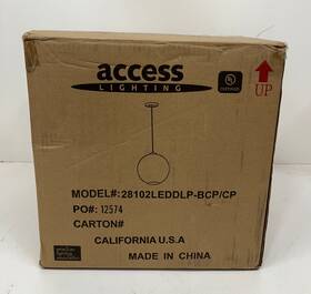 28102leddlp-bcp-cp Access Lighting Glow Brushed Copper 1-light Pendant
