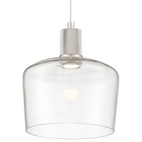 63141ledd-bs Access Lighting 63141ledd-bs/clr 63141ledd/clr Port Nine 9 Inch W Led Mini Pendant - Silver
