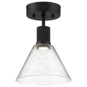 63146ledd-mbl Access Lighting 63146ledd-mbl/sdg 63146ledd/sdg Port Nine 8 Inch W Led Semi-flush - Black