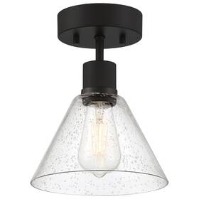 Access Lighting 63146leddlp-mbl/sdg 63146leddlp/sdg Port Nine 8 Inch W Led Semi-flush - Black