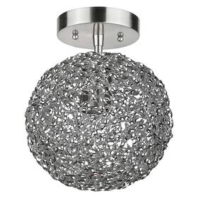 Bw6031 Acclaim Lighting Bw601 Snow 8 Inch W Semi-flush Ceiling Fixture - Nickel