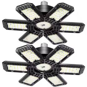 Adrinfly 445006579588 2-light 200-watt Led Garage Light With Deformable Panels Integrated E26/e2