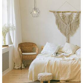 9134-1p Af Lighting Bellini 1-light Polygons Pendant Light For Hardwire Or Plug-in Swag Installation