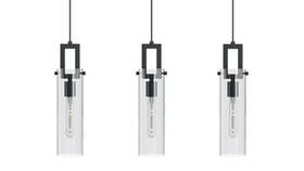 Houp04mbbklnr3 Afx Houp04mblnr3 Houston 3 Light 36 Inch W Multi Pendant - Black