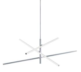 Afx Knop48lajudpc Knop48lajud Knoll 48 Inch W Abstract Multi Light Pendant - Chrome
