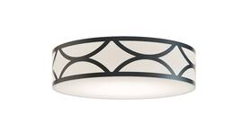 Lakf20mbbk Afx Lakf20mb Lake 3 Light 20 Inch W Flush Mount Drum Ceiling Fixture - White