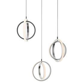 Lckp09l30d1snrnd3 Afx Lckp09l30d1rnd3 Lock 23 Inch W Led Multi Light Pendant - Nickel
