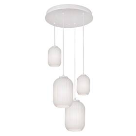 Calp99whrnd4 Afx Lighting Callie 4 Light Round Pendant White/white -