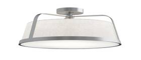 Lizc18mbsn Afx Lizc18mb Lizzette 18 Inch W Semi-flush Ceiling Fixture - Nickel