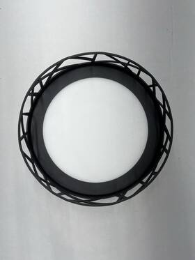 R0f121400l30d1bk Afx 12 Inch Round Led Flush Mount Ceiling Light Black Finish 3000k Warm White